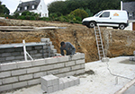 Réalisation des fondations à Lavoute-sur-Loire